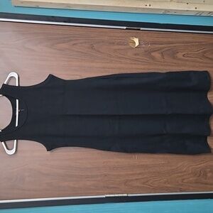 Tahari Size XS Black Rib Knit Sleeveless Midi Dress